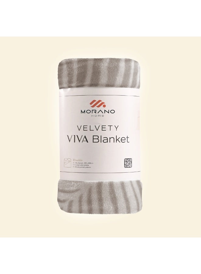 Morano Viva Blanket – Printed Model, 220x240 CM, Lightweight Ultra-Soft Polyester Throw with Elegant Finish, Stylish Colors,Warm and Cozy Blanket for Bed or Sofa - Image 1